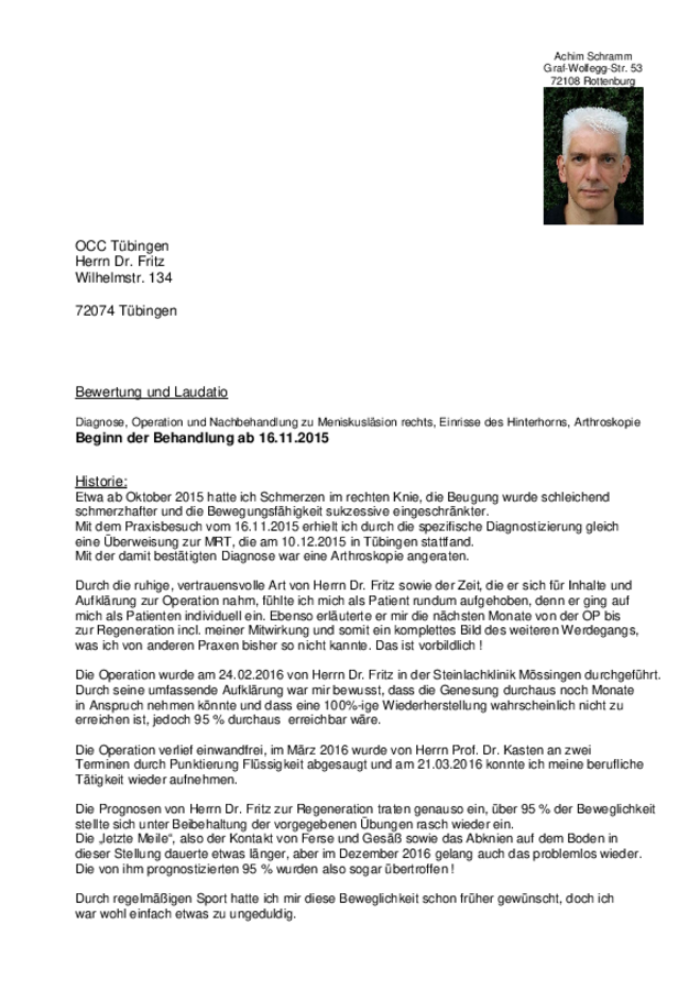 Bewertung Fritz / Schramm